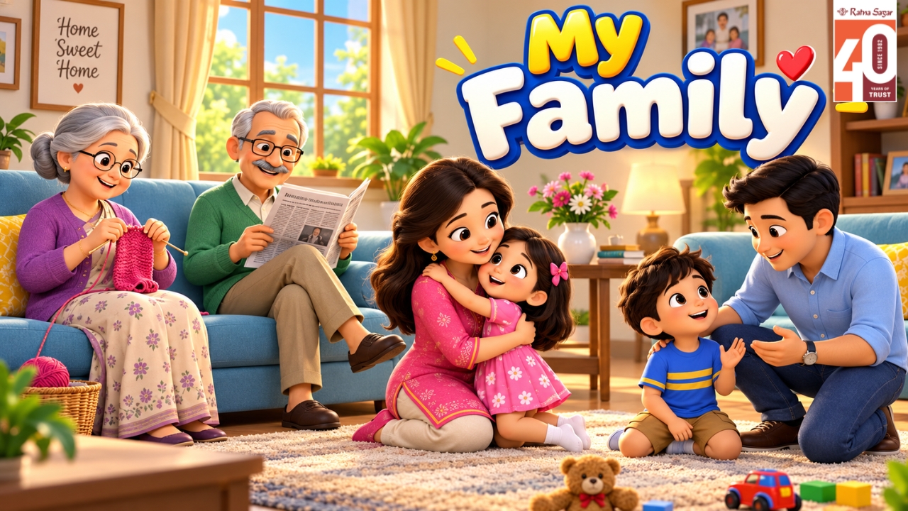 My Family Animated Story for Kids | Ratna Sagar